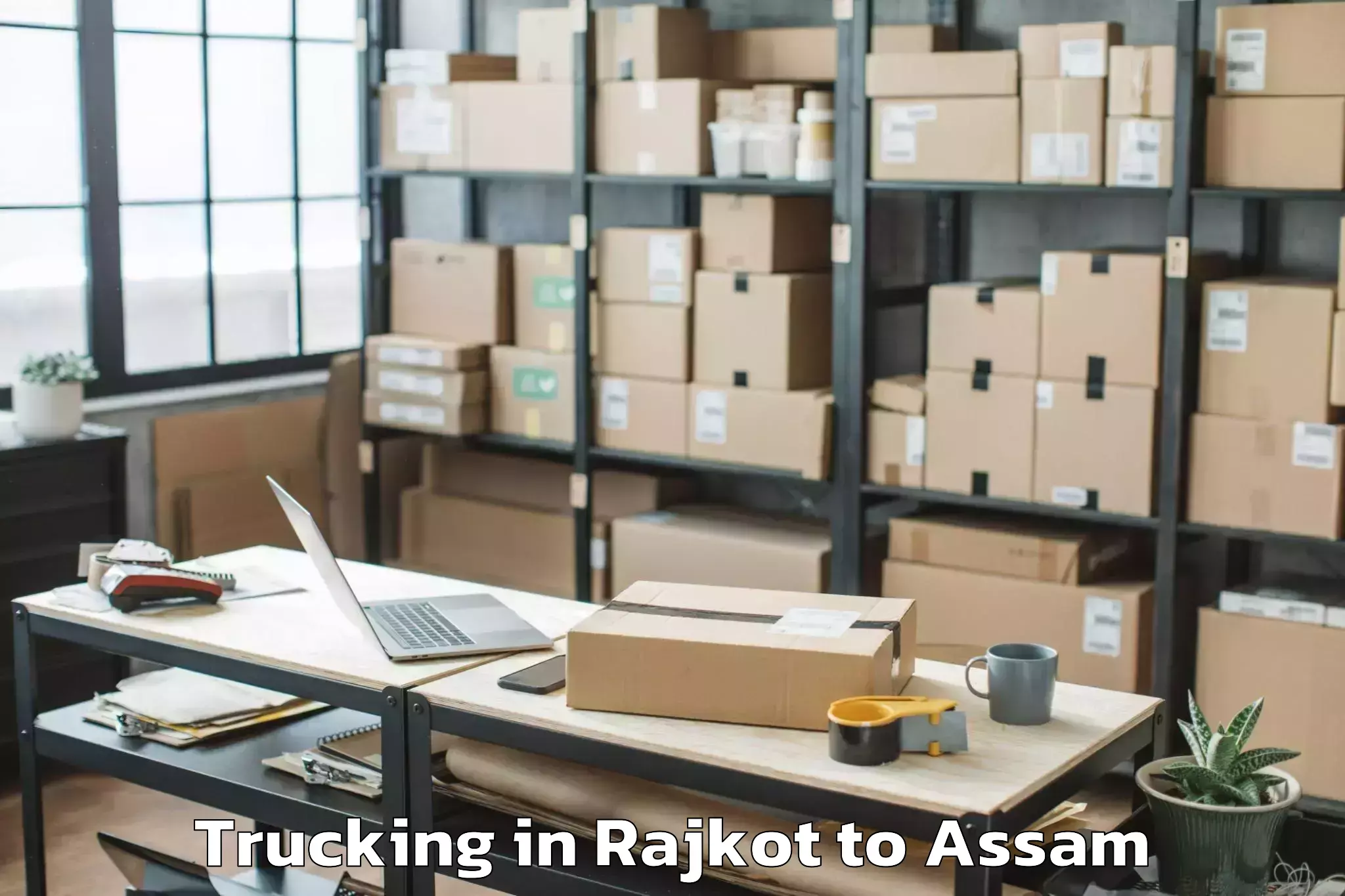 Rajkot to Tamulpur Trucking Booking